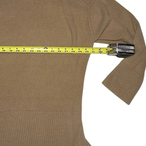 Aerie Oversized Turtleneck Soft Fuzzy Sweater Tan XXL Cozy Minimalist Olsen Y2K - Image 6