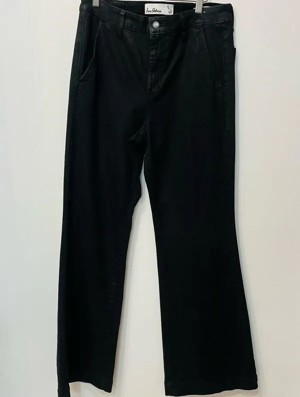 Sam Edelman Women's Bay Flare Trouser Jeans black Shiny gloss size 29 - Image 2