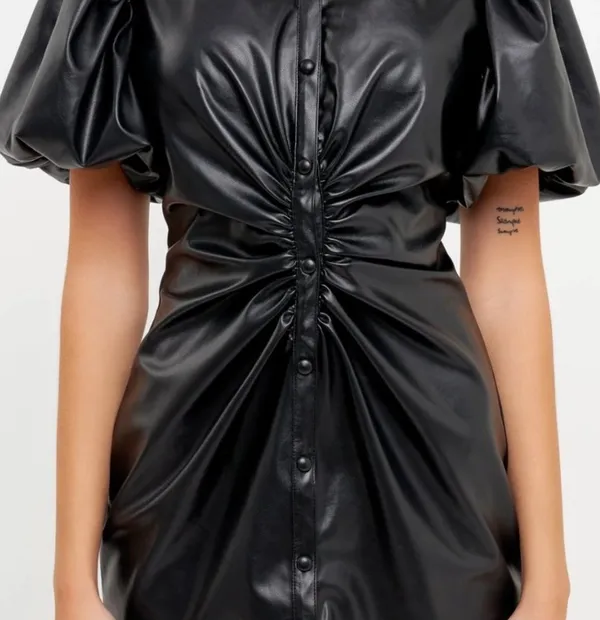 Endless Rose Leather Dress - Image 2