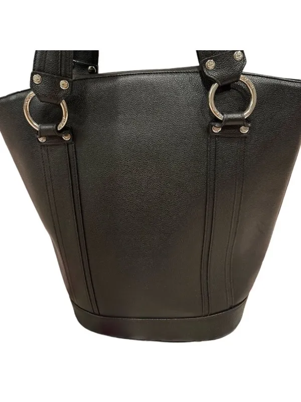 MCM Munchen Black Saffiano Leather Shoulder Bag - Image 2