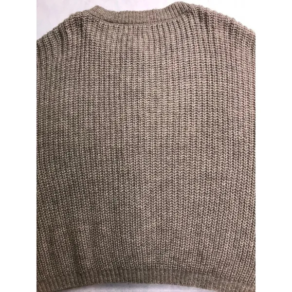Zenana Womens 3X Oversized Cardigan Sweater‎ Tan Ribbed Knit Lantern Sleeve - Image 14