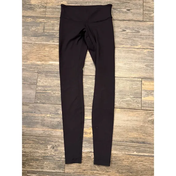 Lululemon Black High Rise Yoga Leggings Bundle of‎ 2 Size 4 Cropped Full Length - Image 10