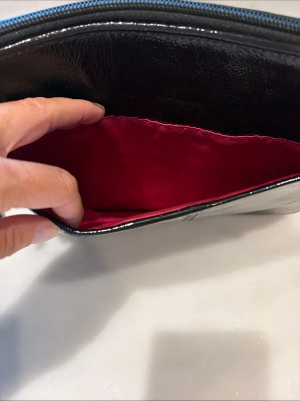 Coach Black Patent Leather Laptop Sleeve - Image 4