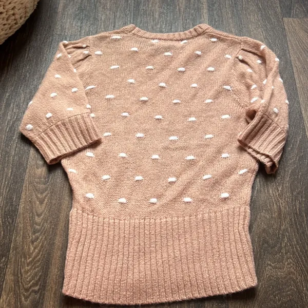 ASTR Polka Dot Short Sleeve Sweater - Image 3