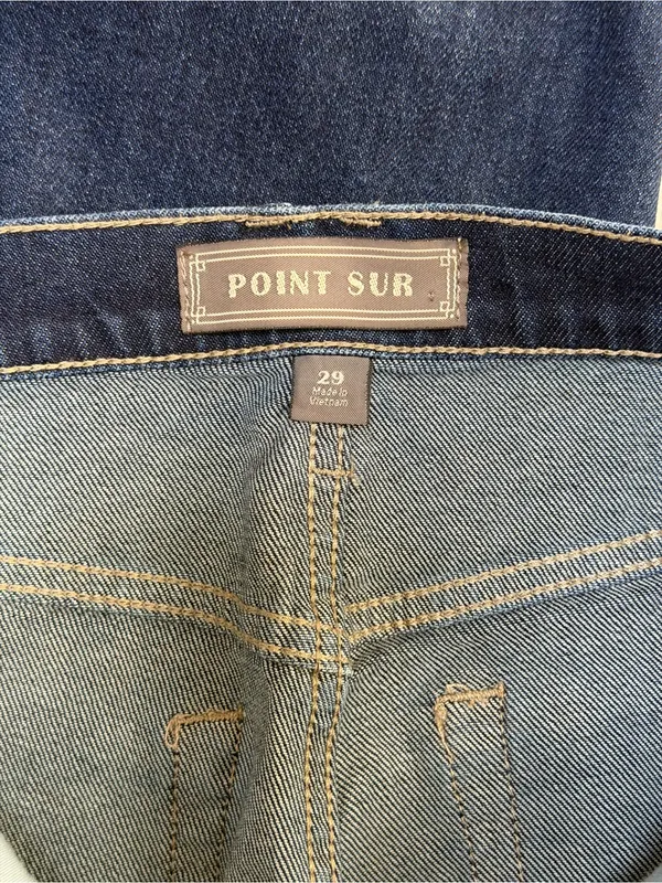 J Crew Point Sur Shoreditch High Rise Straight Jeans Dark Wash 90s Minimalist - Image 5