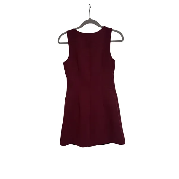 Sincerely Jules Button Front Burgundy Sleeveless Dress S - Image 8