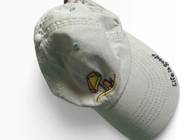 Life Is Good Light Blue Beach Surf Adjustable Baseball Cap Hat - Image 3