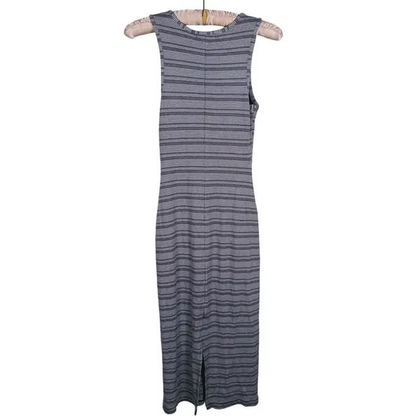 Marine Layer Ribbed Striped Midi Tank Dress Size XS Gray Coastal Resort Casual - Image 4