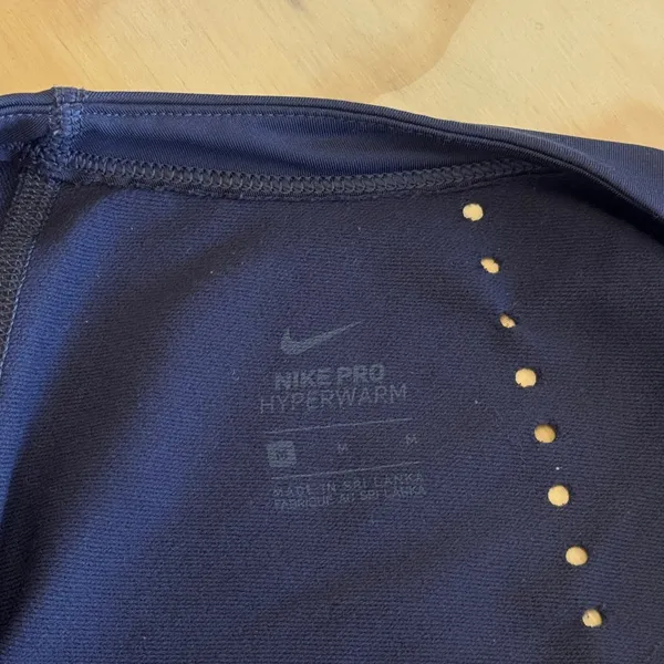 Nike Pro HyperWarm Women's Running‎ Long Sleeve Top Dark Purple Medium Athletic - Image 8