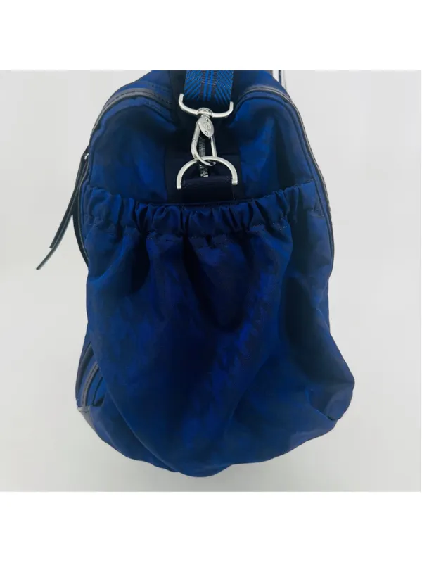 Lululemon Athletica Weekend Warrior Travel Duffel Bag Blue Black Houndstooth - Image 5