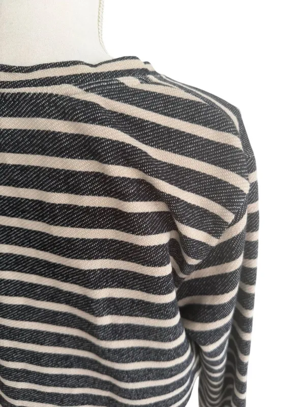 CLUB MONACO Striped Long Sleeve Top Size Small - Image 5