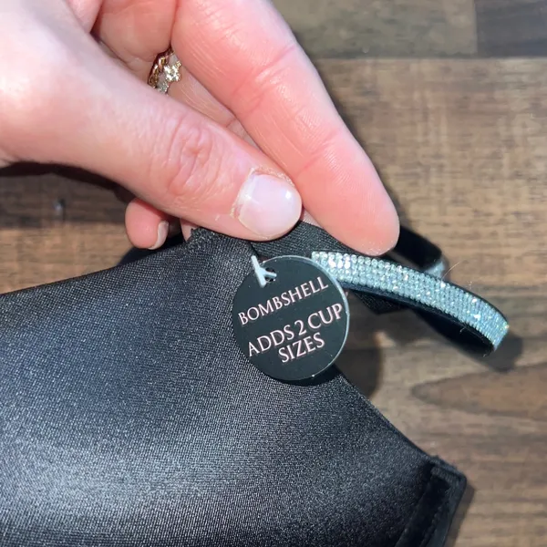 Victoria's Secret Black Smooth push up Bra with Double Straps shine straps - Image 3