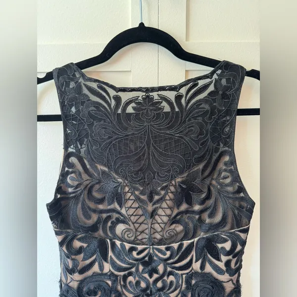 Sue Wong Lace Black Cocktail Dress Above‎ Knee Size 2 - Image 10