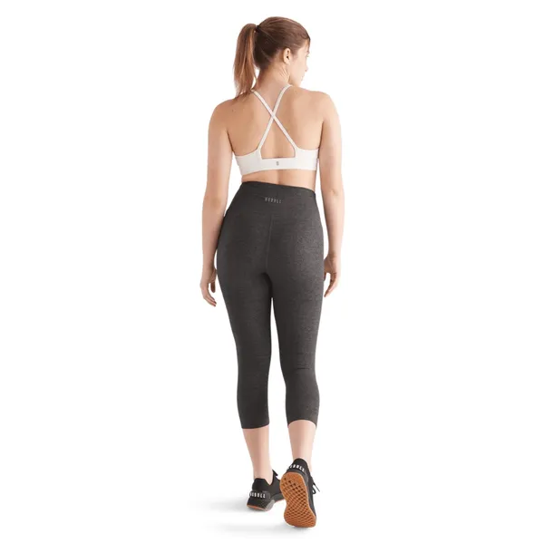 NOBULL High Rise Tight 21” Women’s Medium Charcoal Heather Workout Training Gym - Image 2