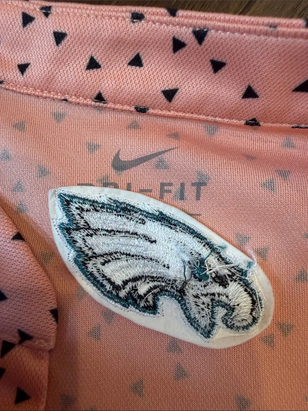 Nike Pink Sleeveless V-Notch Golf Tank with Eagles Embroidery Size XL - C73-042 - Image 2