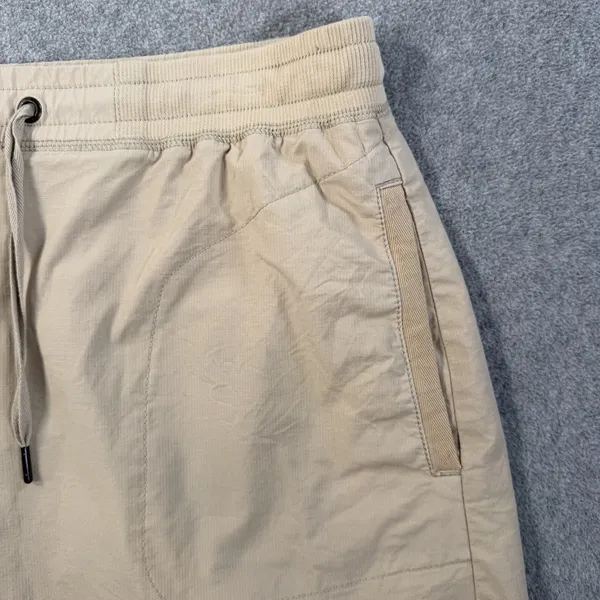 L.L.Bean Women's Small Regular Khaki Drawstring Elastic Waist Skirt Pockets - Image 2