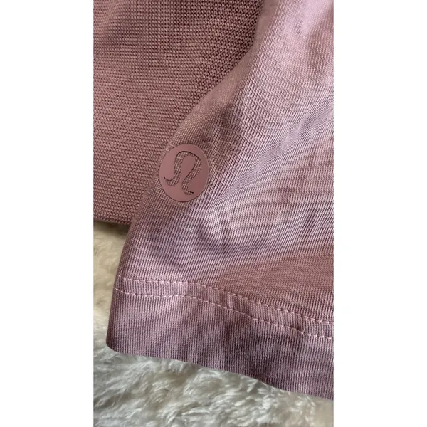 Lululemon Womens Long Sleeve Crew Neck Activewear Top Purple Mauve Size 10 - Image 4