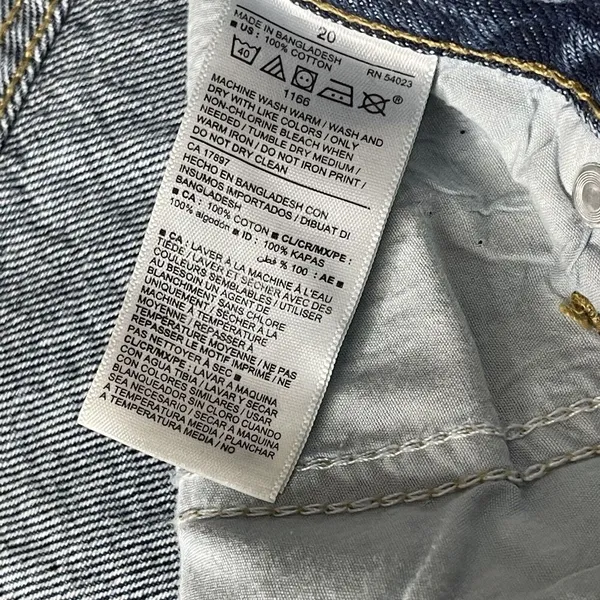 OLD NAVY Womens Size 20 Extra High Rise‎ O.G. Straight Denim Jeans w/Patches - Image 7
