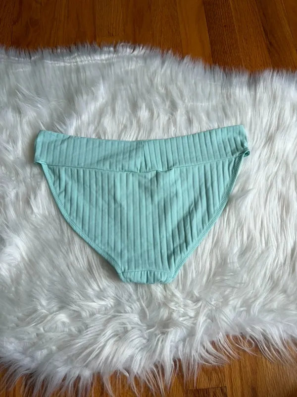 Aerie Blue Bikini Bottoms Women’s Medium - Image 4