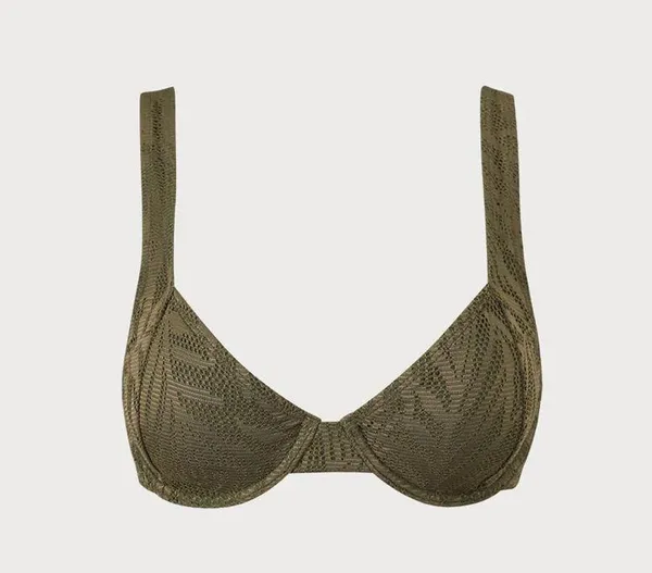 BERLOOK Crochet Underwire Bikini SET 45 Green Size L - Image 7