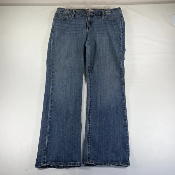 Levis 529 Curvy Boot Cut Jeans Womens 14 Short Medium Wash Denim Blue Stretch - Image 9
