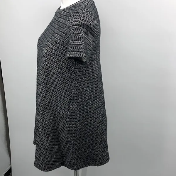Zara black white print short sleeve fall dress - Image 3