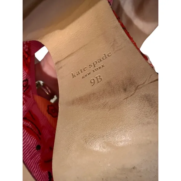 Kate Spade New York Rio Bandana Patchwork Platform Sandals Women's Sz. 9 - Image 9