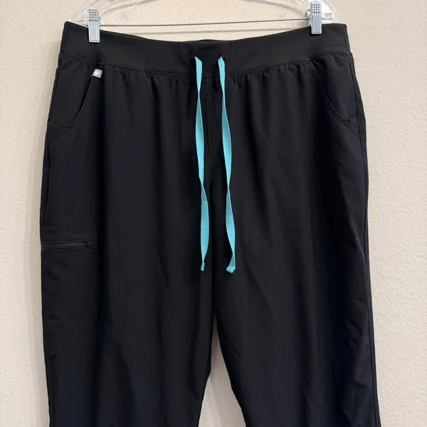 FIGS Black FREEx Lined Zamora High Waisted Womens‎ XL Tall Jogger Scrubs - Image 3