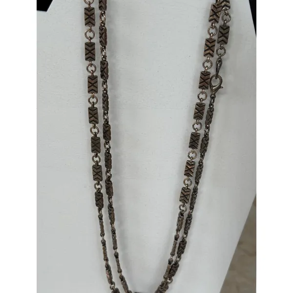 Bronze & Gold Multi-Style Pendant Necklace Set- 5 piece set - Image 7