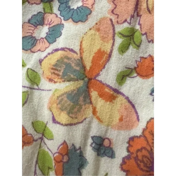 Free People Retro 70s Bohemian Block Print Snap Front Kelso Maxi Dress Large - Image 13
