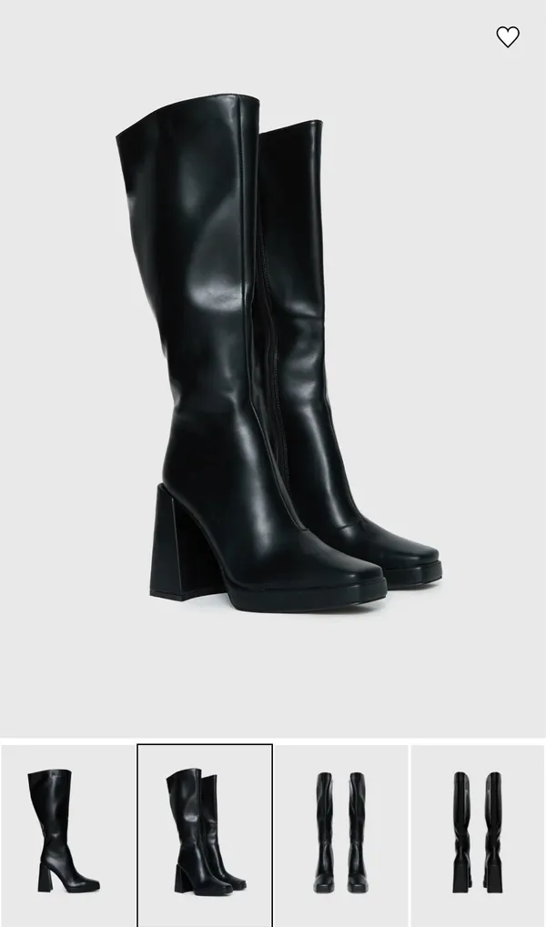 Princess Polly black boots - Image 3