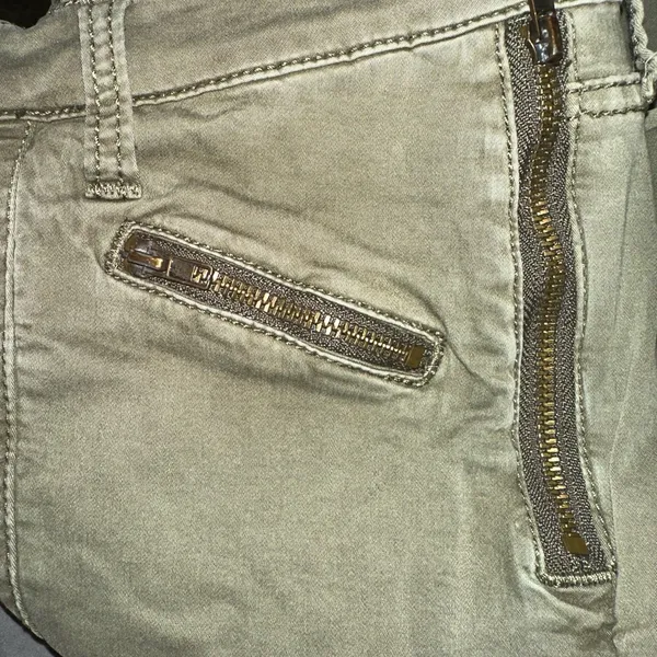 dear john joyrich comfort skinny Army Green‎ Zipper Pocket Pants size 26 - Image 5