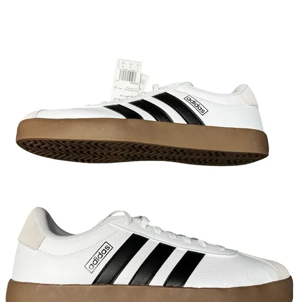 Adidas VL Court 3.0 Sneakers Men's 11.5 White Black BNIB Skate Shoes - Image 6