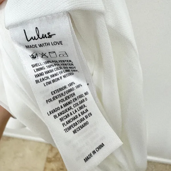 Lulus Simply Brilliant White One-Shoulder Bow Maxi Dress Formal Wedding XL NWT - Image 10