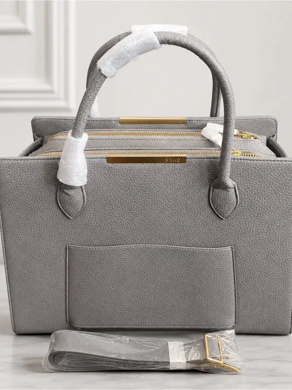 Shae New With Tags Acquisition Work Tote Grey with Gold Hardware STURDY - Image 2