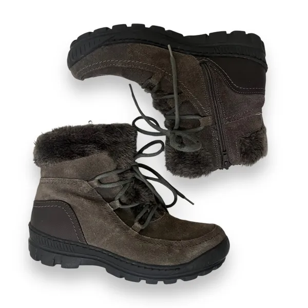 BareTraps Daysha brown fur lined hiking boot size 8 - Image 3