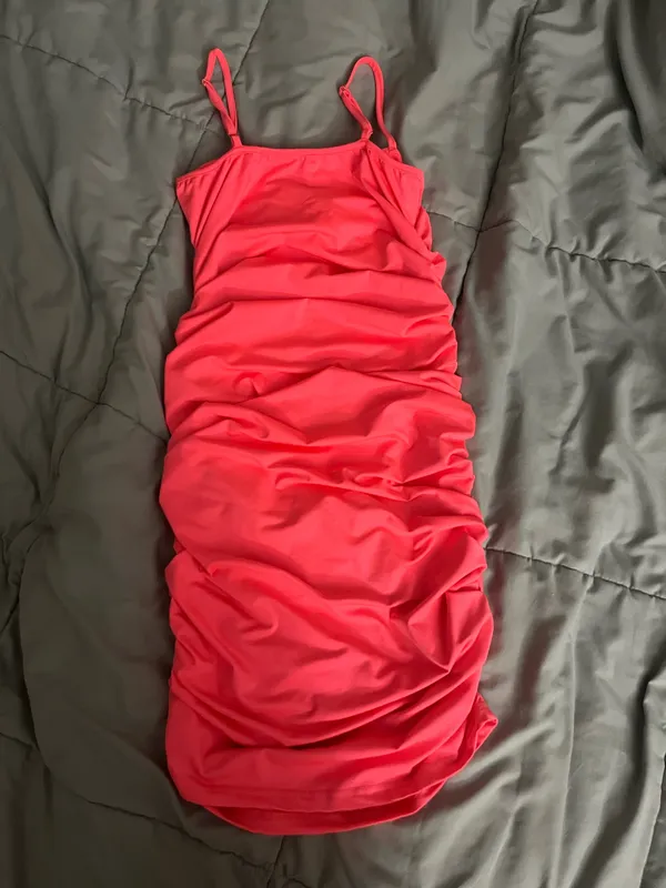 Bodycon Amazon Mini Dress Pink - Image 4