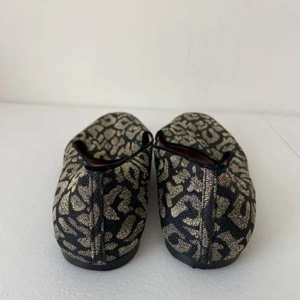 J. Crew women’s metallic leopard smoking slippers‎ loafers shoes size 10 - Image 3