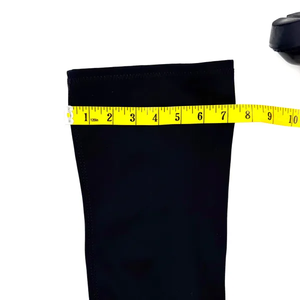 Ovar The Knee Stretchy Boots Slim Fit Combat Boots Round Toe Lycra High Boots - Image 3