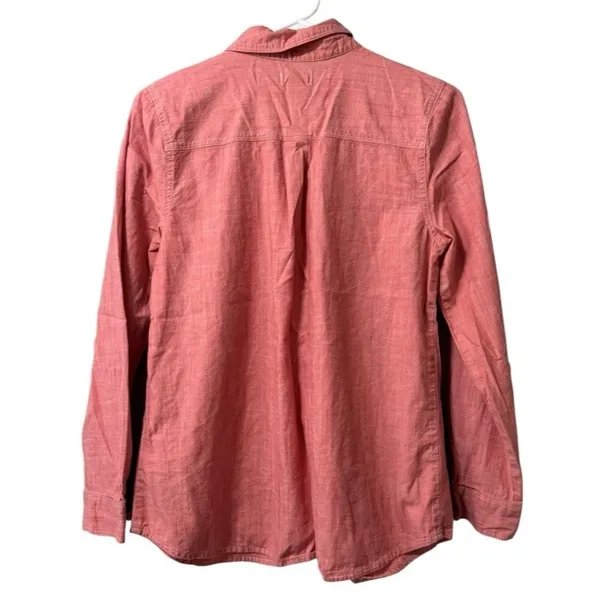Old Navy Women Size Small Long Sleeve Button Down Shirt Cotton Preppy‎ Classic - Image 2