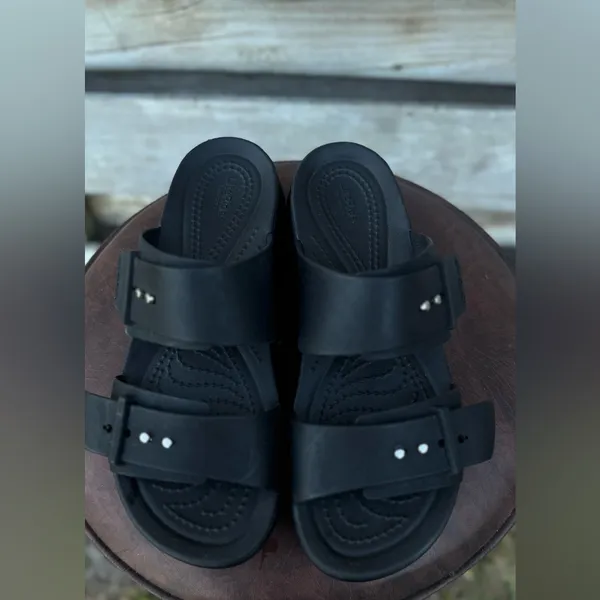 CROCS Black Women's Sandals - Image 2
