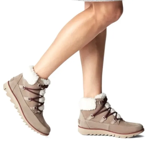 SOREL HARLOW WATERPROOF LACE COZY ANCIENT‎ FOSSIL Size 7 A48 - Image 2