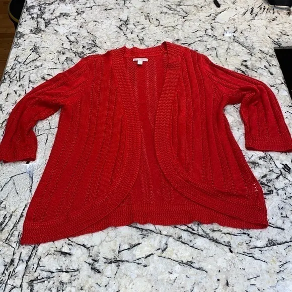 Dana Buchman Red‎ Women’s Cardigan in size XL - Image 2