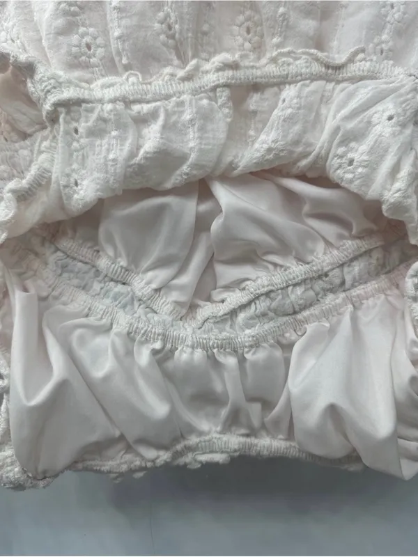 White floral dress (Ready To Ship) - Image 9