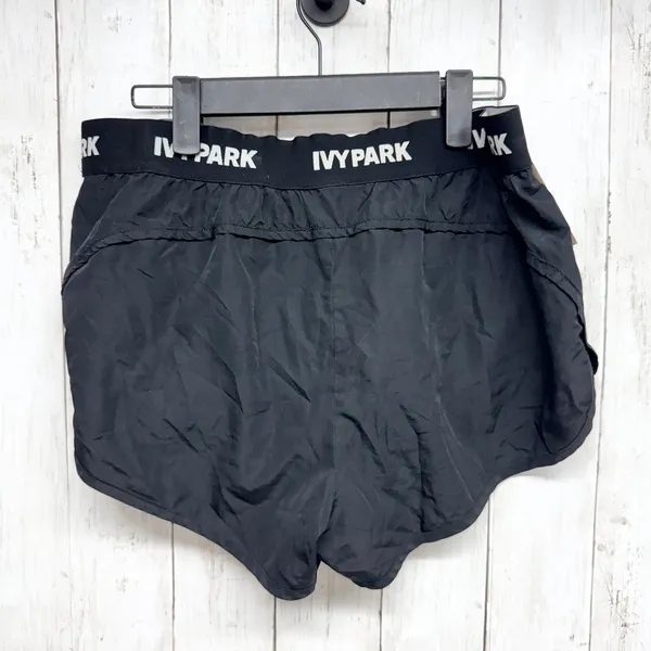 Ivy‎ Park Short Women Size Large Black Athletic Elastic Waist Logo Shorts Casual - Image 2