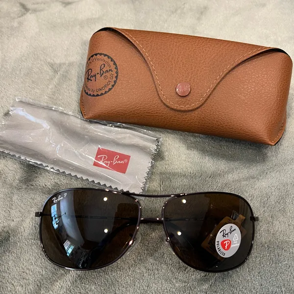Ray Ban RB3267 014/83 Polarized Polished Dark Brown 64-13mm Sunglasses Authentic - Image 8