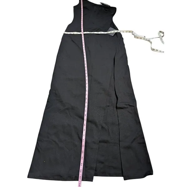 Lulu's good times only black one-shoulder maxi dress Medium - Image 2