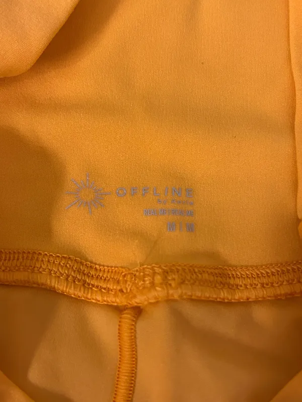 Aerie OFFLINE neon orange crossover shorts - Image 4