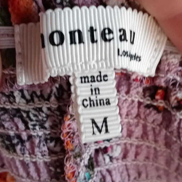 Monteau Off Shoulder Smocked Top Sz M - Image 7