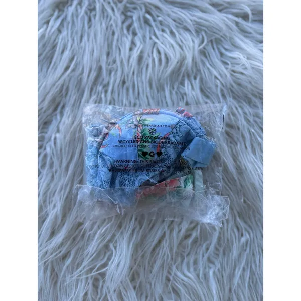 We Are Hah by Free People After Hours Bra Kyoto Kimono French Blue 28-36A - Image 3